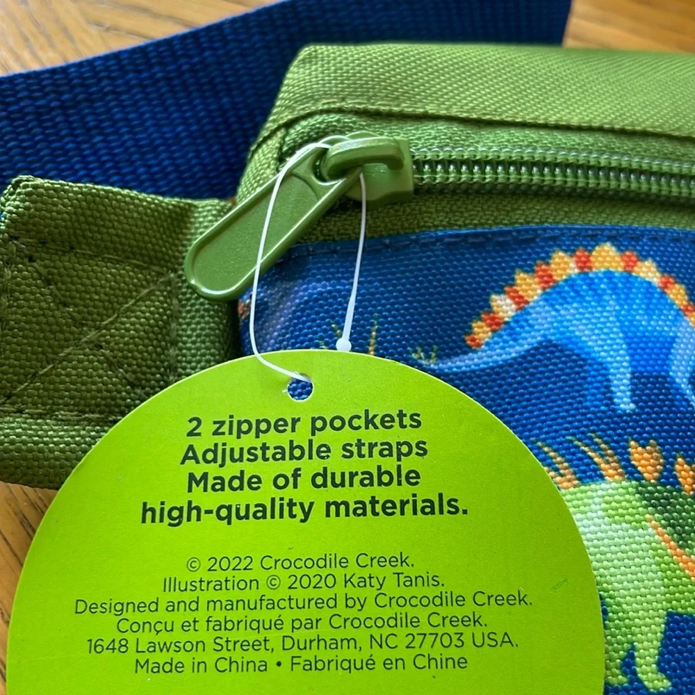 Dinosaur Theme Kid-Sized Hip Pack by Crocodile Creek NEW